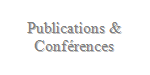 Publications & Conférences